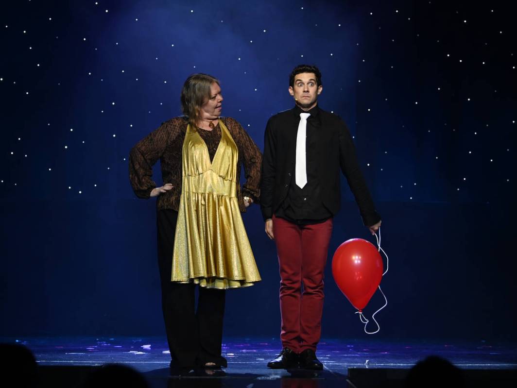 Magician and internet phenomenon Xavier Mortimer performs in the world premiere of his show "Th ...