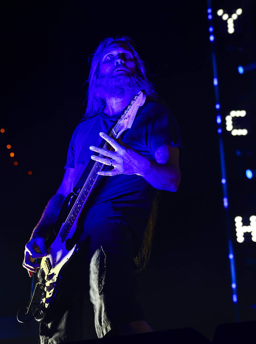 Trevor Peresʯf Obituary performs during Psycho Las Vegas at Mandalay Bay in Las Vegas on ...