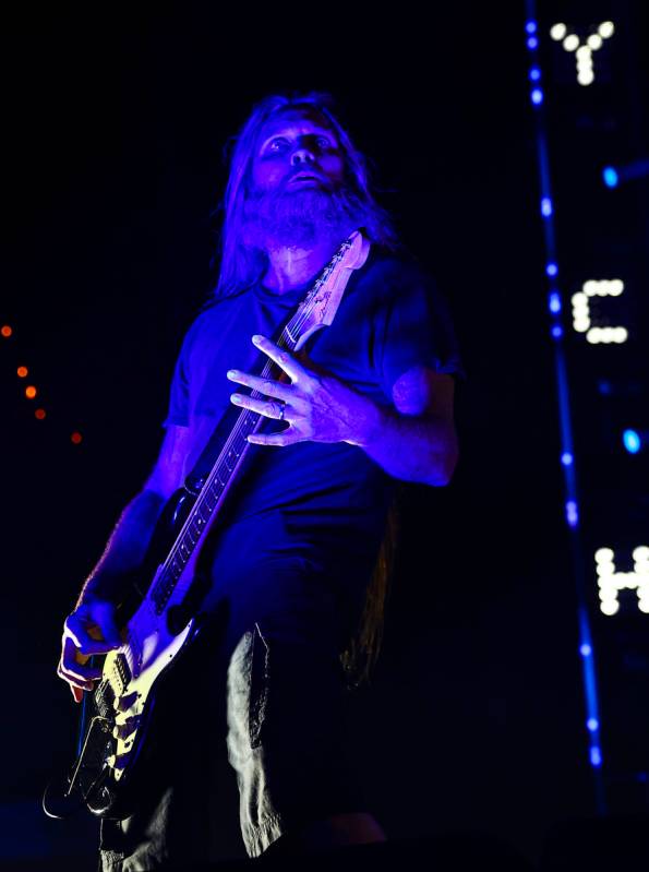 Trevor Peresʯf Obituary performs during Psycho Las Vegas at Mandalay Bay in Las Vegas on ...