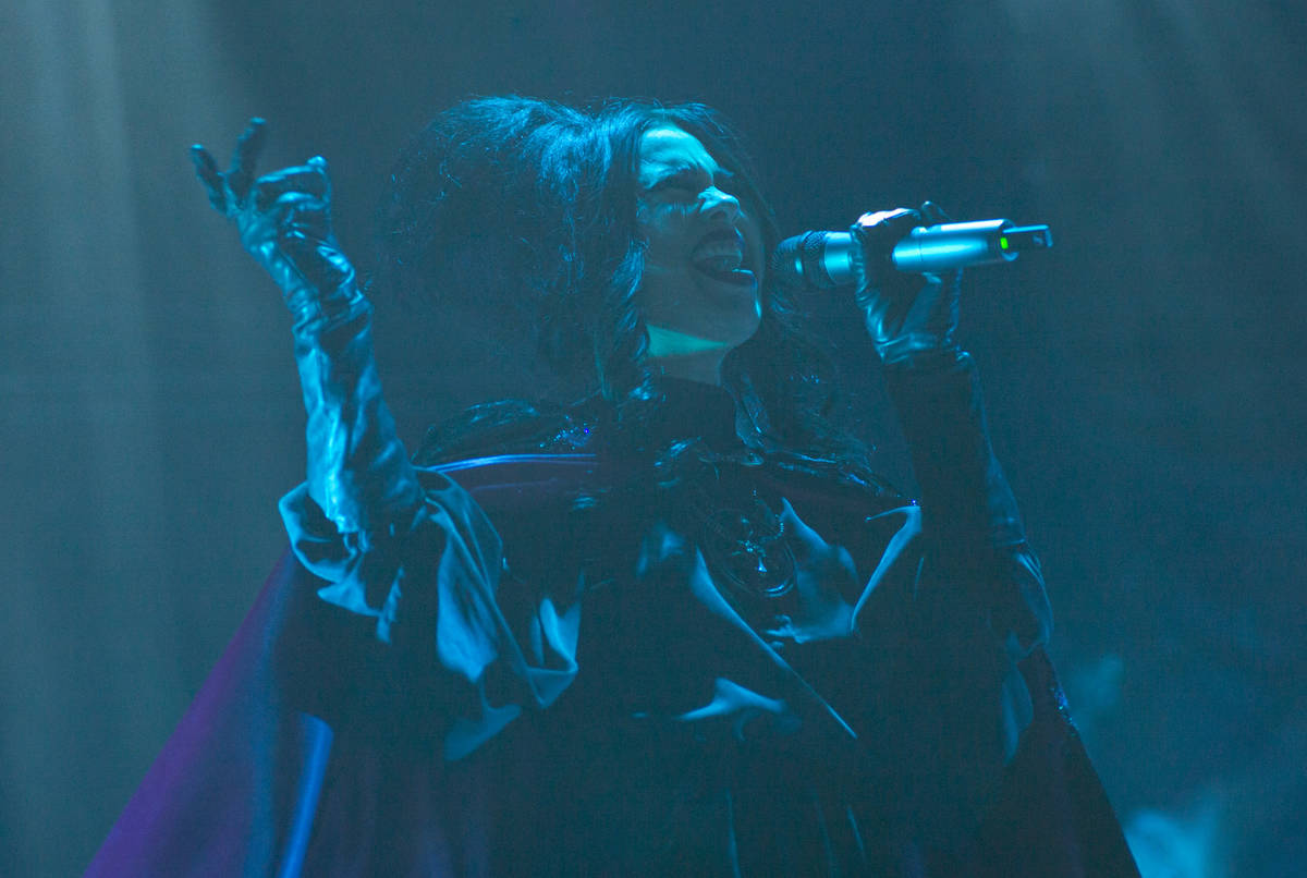 Alexandra James of Twin Temple performs during Psycho Las Vegas at Mandalay Bay in Las Vegas on ...