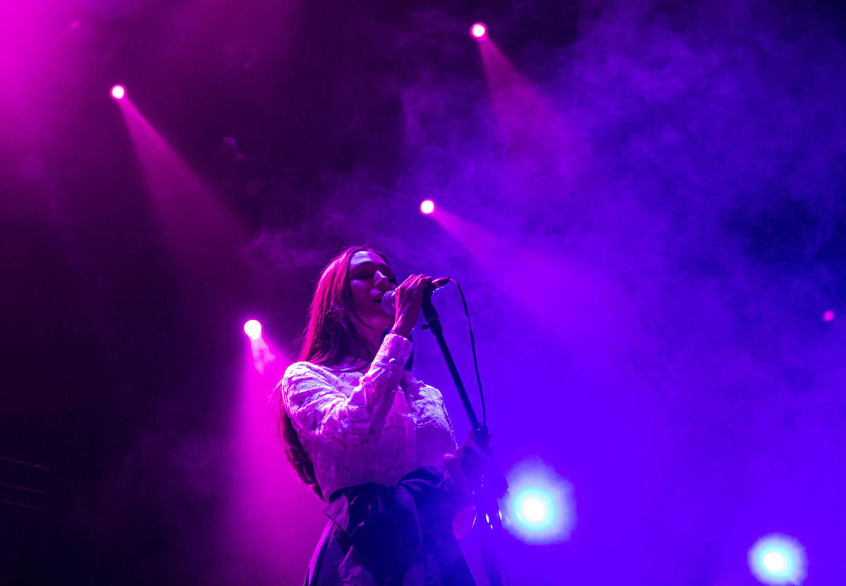 Claude Fontaine performs during Psycho Las Vegas at Mandalay Bay in Las Vegas on Friday, Aug. 2 ...