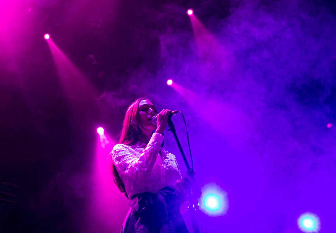 Claude Fontaine performs during Psycho Las Vegas at Mandalay Bay in Las Vegas on Friday, Aug. 2 ...