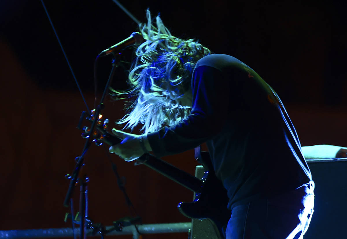 Ty Segall performs during Psycho Las Vegas at Mandalay Bay in Las Vegas on Friday, Aug. 20, 202 ...