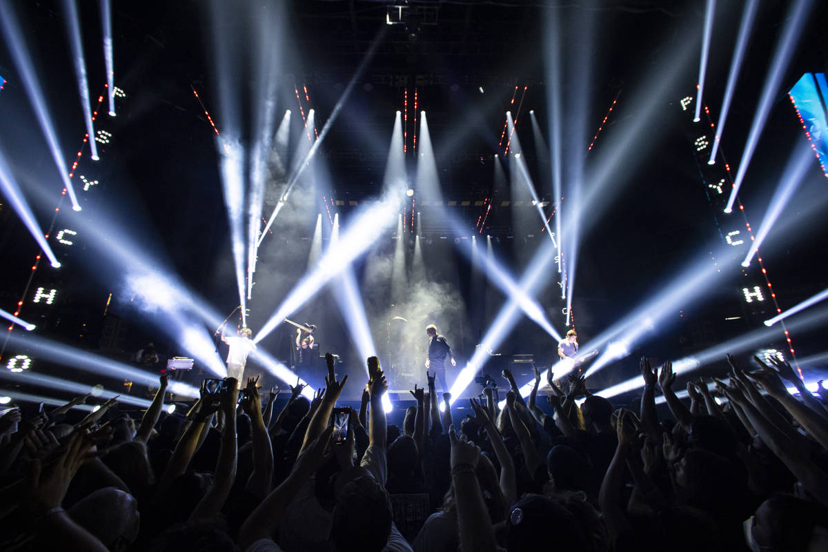 Deafheaven performs during Psycho Las Vegas at Mandalay Bay in Las Vegas on Saturday, Aug. 21, ...
