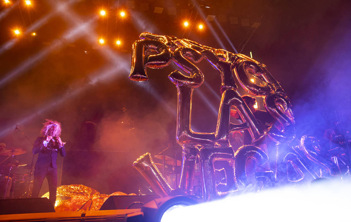 Wayne Coyne of The Flaming Lips performs during Psycho Las Vegas at Mandalay Bay in Las Vegas o ...