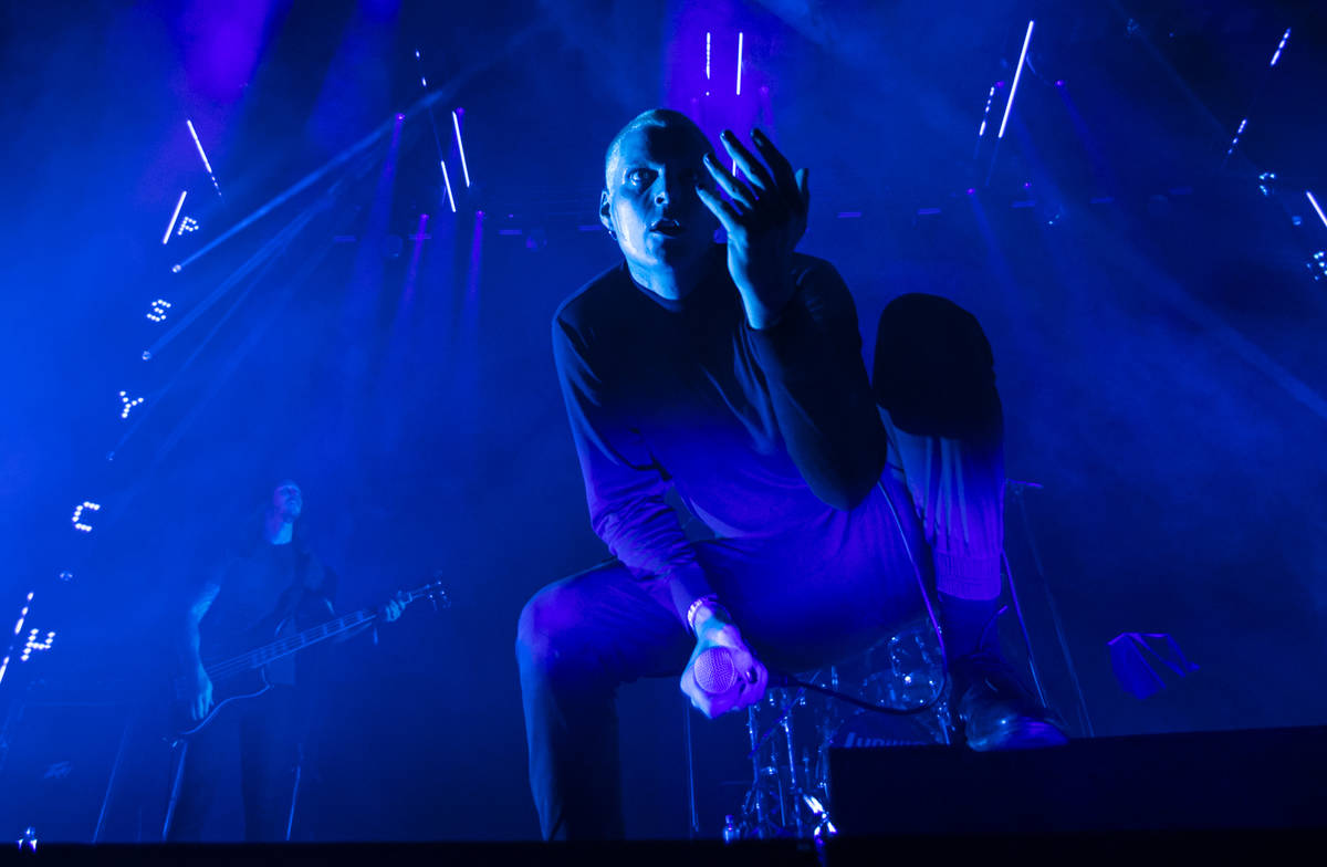 George Clarke of Deafheaven performs during Psycho Las Vegas at Mandalay Bay in Las Vegas on Sa ...