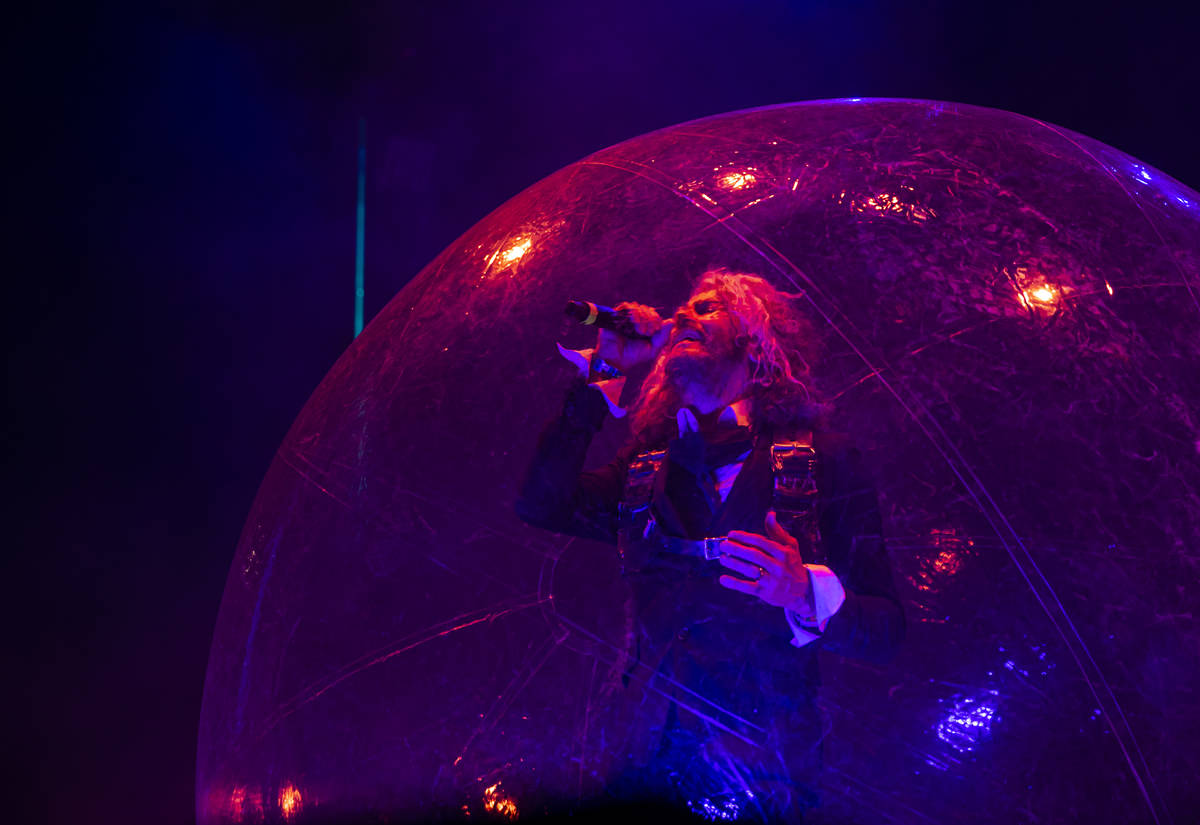 Wayne Coyne of The Flaming Lips performs during Psycho Las Vegas at Mandalay Bay in Las Vegas o ...