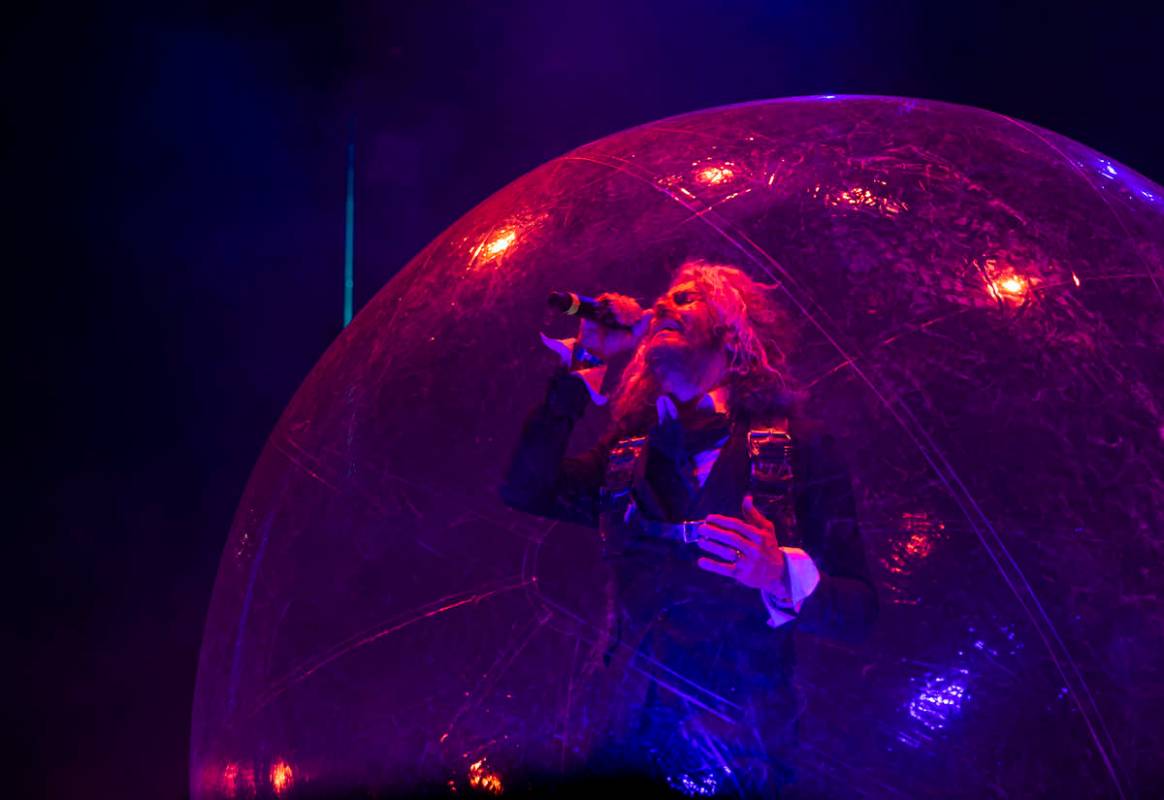 Wayne Coyne of The Flaming Lips performs during Psycho Las Vegas at Mandalay Bay in Las Vegas o ...