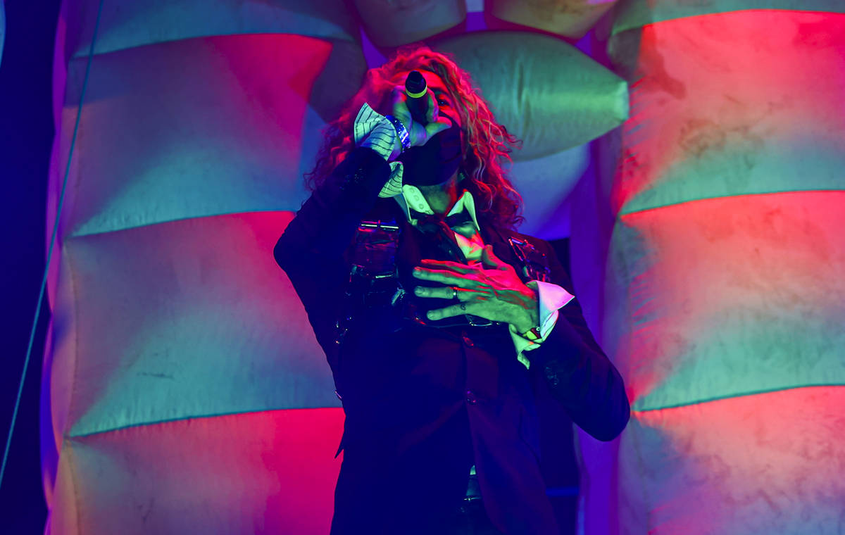 Wayne Coyne of The Flaming Lips performs during Psycho Las Vegas at Mandalay Bay in Las Vegas o ...