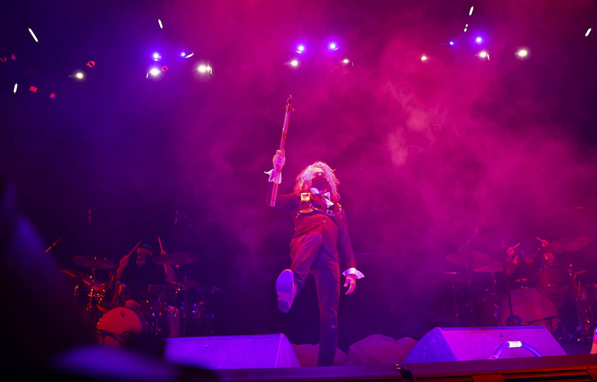 Wayne Coyne of The Flaming Lips performs during Psycho Las Vegas at Mandalay Bay in Las Vegas o ...