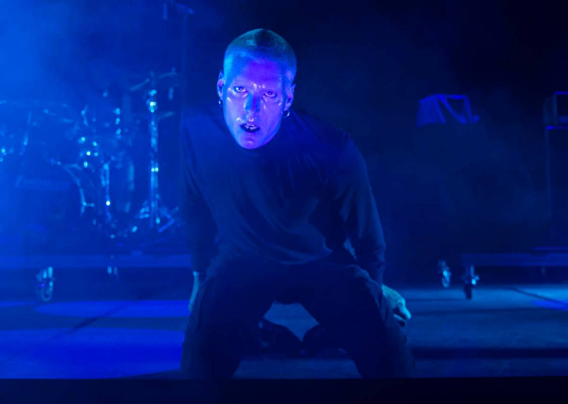 George Clarke of Deafheaven performs during Psycho Las Vegas at Mandalay Bay in Las Vegas on Sa ...