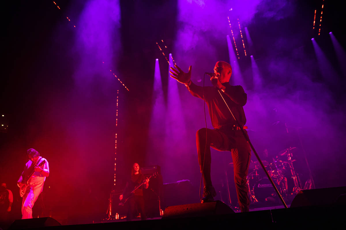 George Clarke of Deafheaven performs during Psycho Las Vegas at Mandalay Bay in Las Vegas on Sa ...