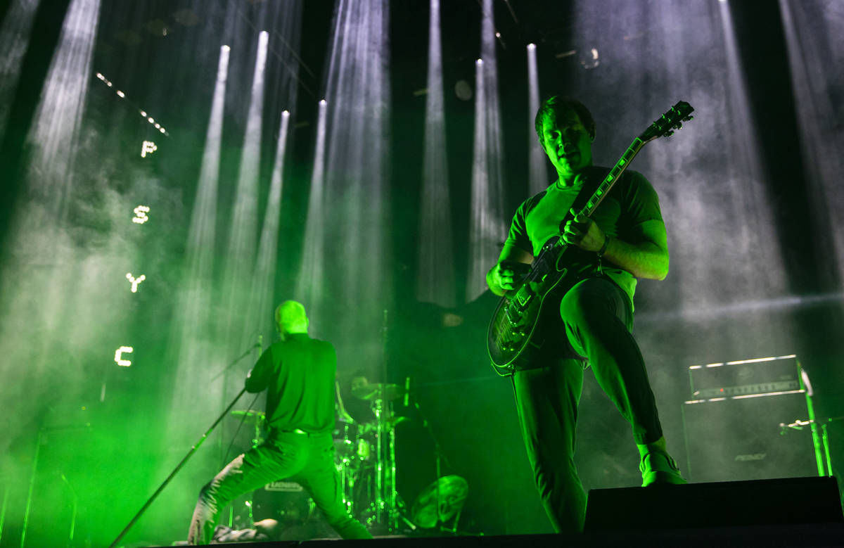 Kerry McCoy of Deafheaven performs during Psycho Las Vegas at Mandalay Bay in Las Vegas on Satu ...