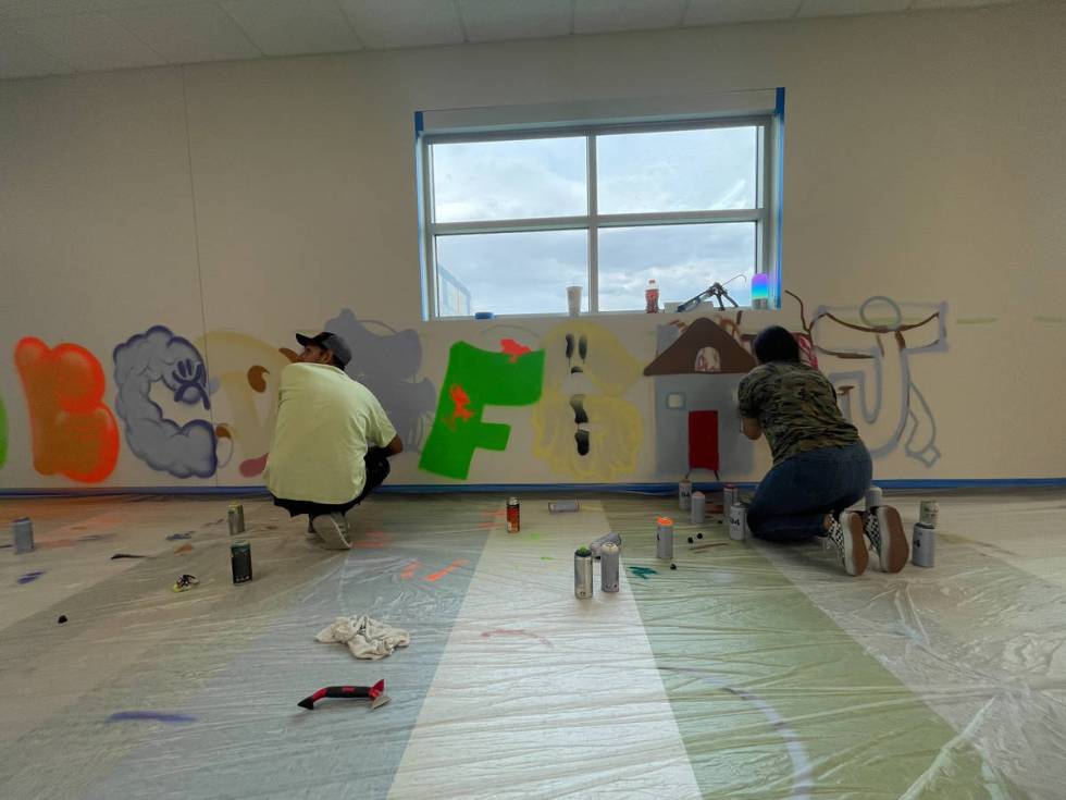 Graffiti Park Mural at Myrtle Tate Elementary School. (Shawn Maguire)