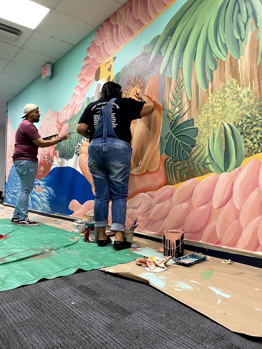 Mural by Israel Sepulveda at Arturo Cambiero Elementary School (Israel Sepulveda)