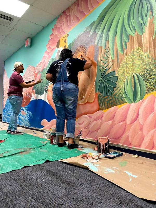 Mural by Israel Sepulveda at Arturo Cambiero Elementary School (Israel Sepulveda)
