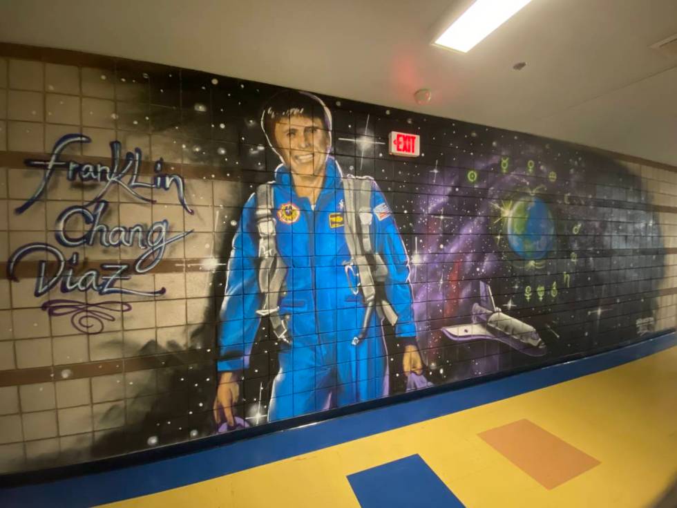 Graffiti Park Mural at Cheyenne High School. (Daniel Bulgatz)