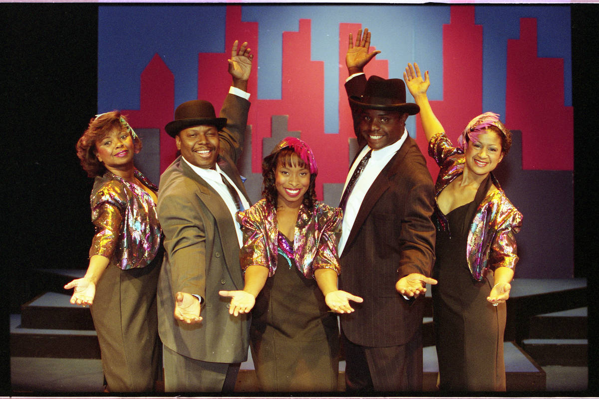 In this October 1993 file photo, members of the Las Vegas Little Theatre's production of the tr ...