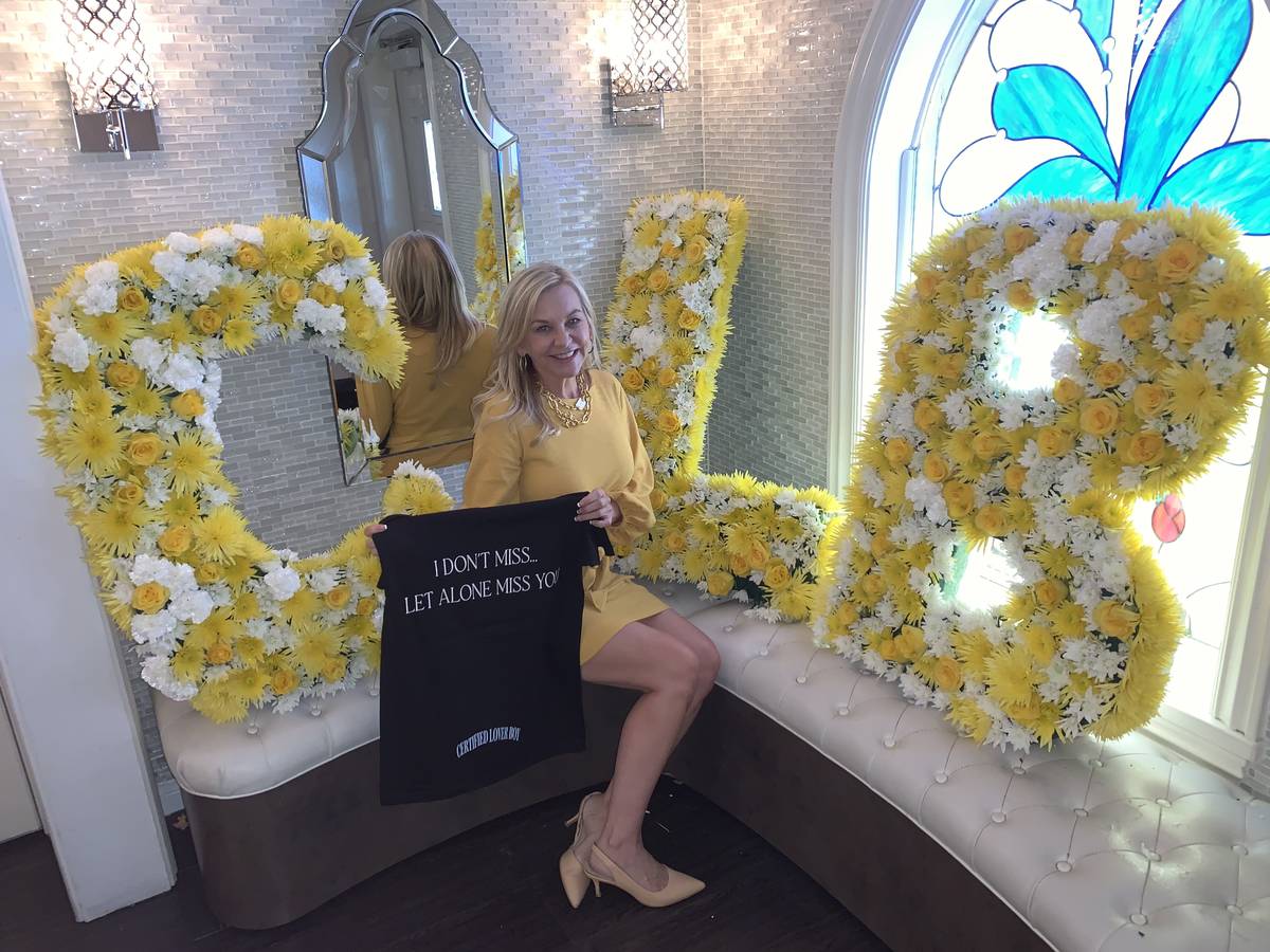 Graceland Chapel co-owner Dee Dee Duffy is shown during the Drake “Certified Lover Boy” pop ...