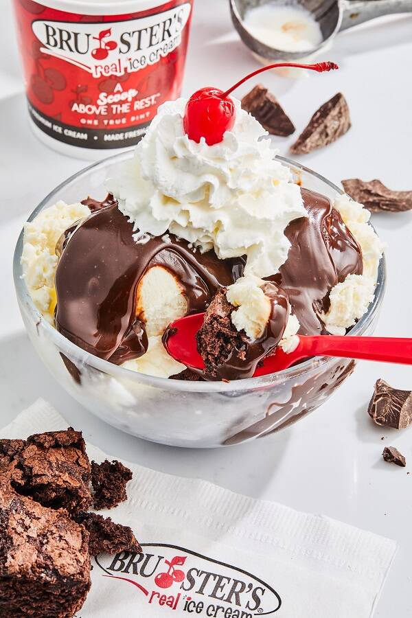 Oreo Mint Chocolate Chip bowls from Bruster's. (Bruster's Ice Cream)