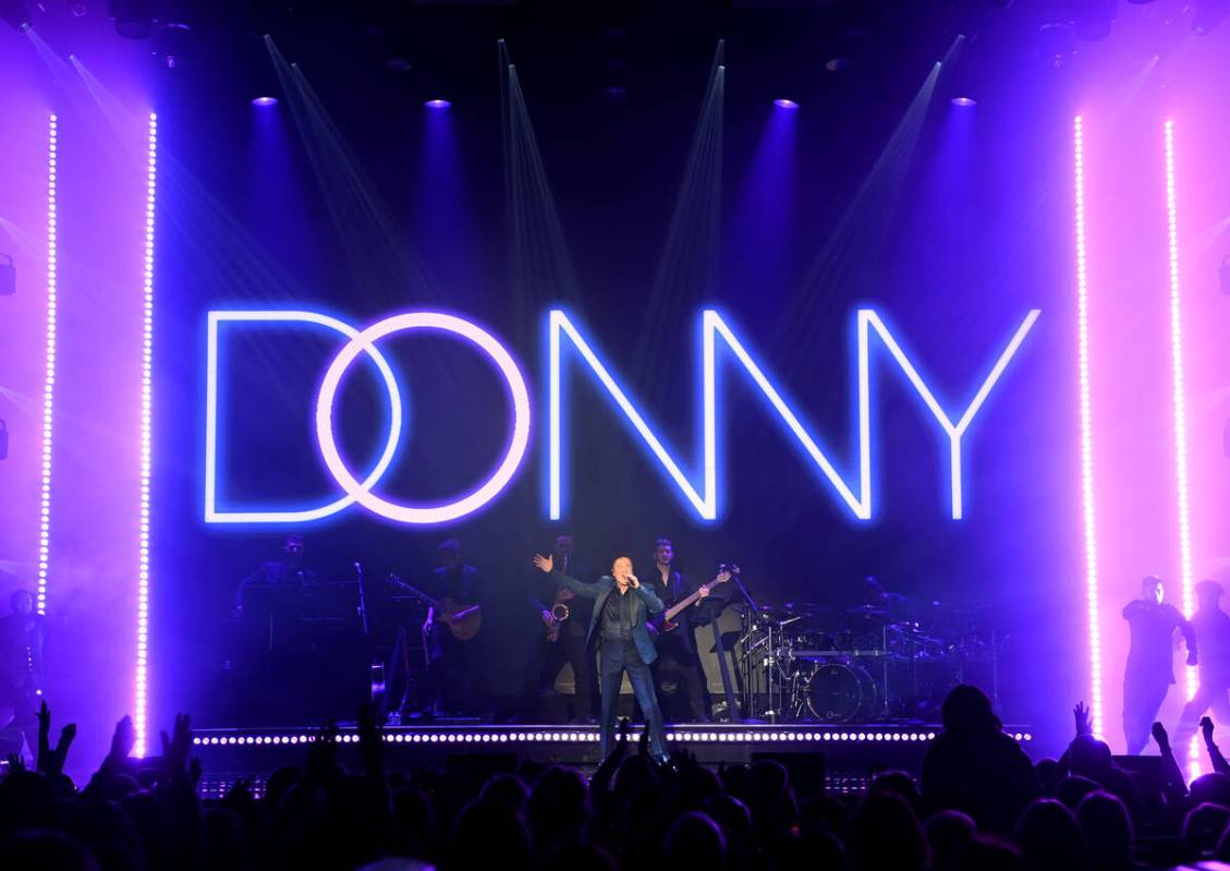 Donny Osmond performs at Harrah's on Aug. 31, 2021, in Las Vegas. (Denise Truscello)