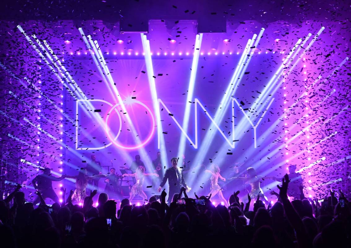 Donny Osmond performs at Harrah's on Aug. 31, 2021, in Las Vegas. (Denise Truscello)