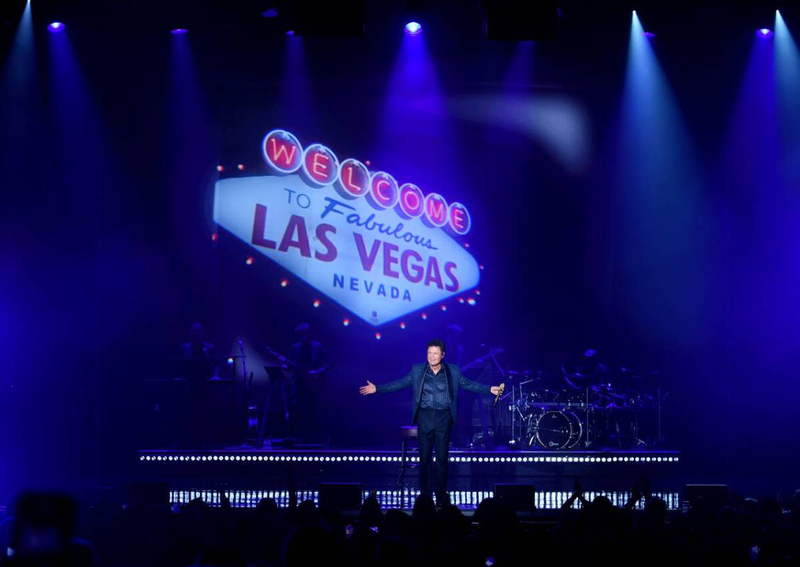 Donny Osmond performs at Harrah's on Aug. 31, 2021, in Las Vegas. (Denise Truscello)