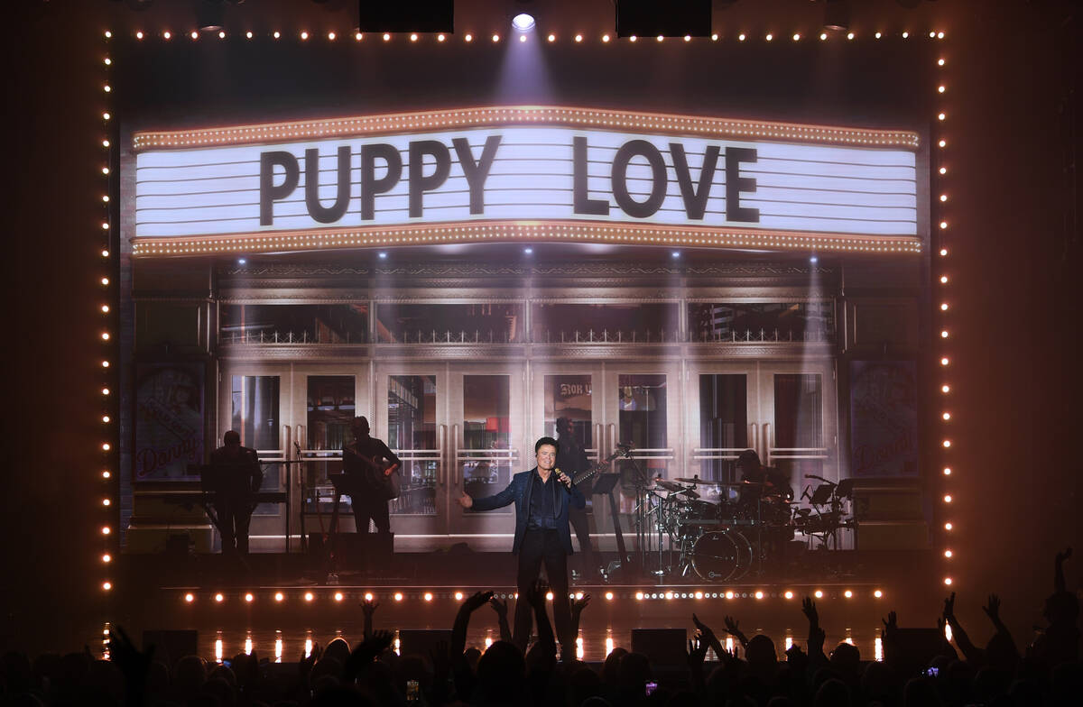 Donny Osmond performs at Harrah's on Aug. 31, 2021, in Las Vegas. (Denise Truscello)