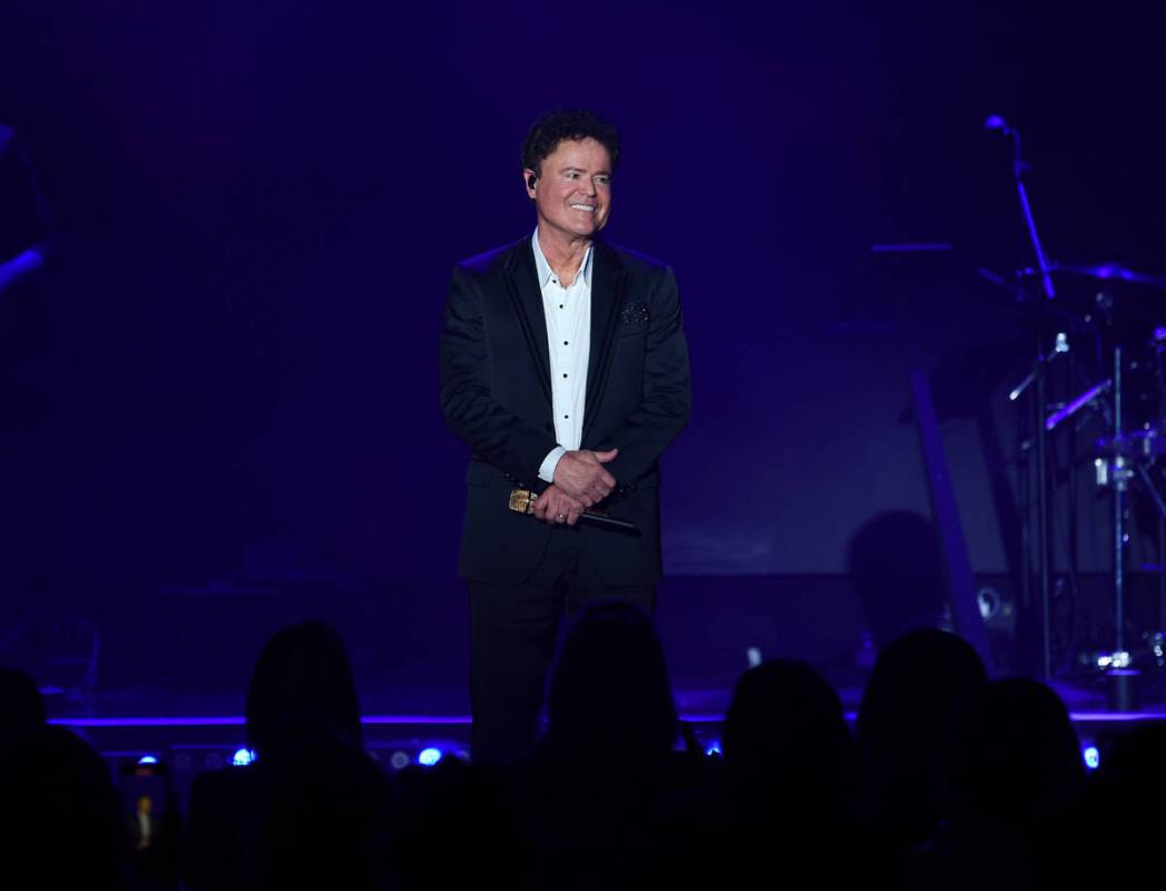 Donny Osmond performs at Harrah's on Aug. 31, 2021, in Las Vegas. (Denise Truscello)