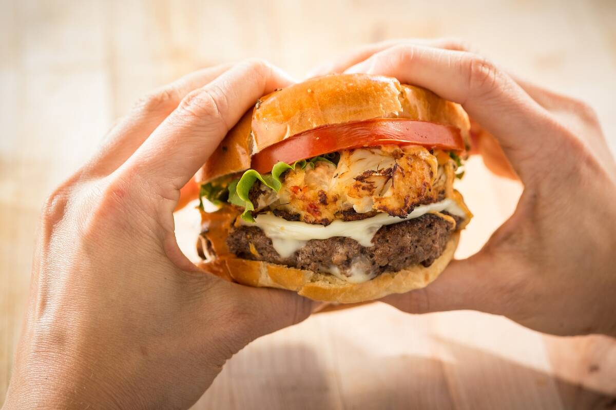 The Ultimate Tailgate Burger from Chickie's & Pete's. (Chickie's & Pete's)