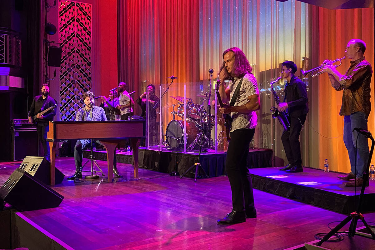 Frankie Moreno returns to Myron's at the Smith Center on Tuesday, Sept. 14, 2021. (John Katsilo ...