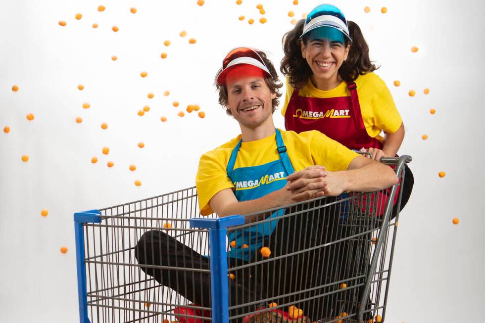 Nate and Hila, the Omegamart employee trainers (Meow Wolf Las Vegas)