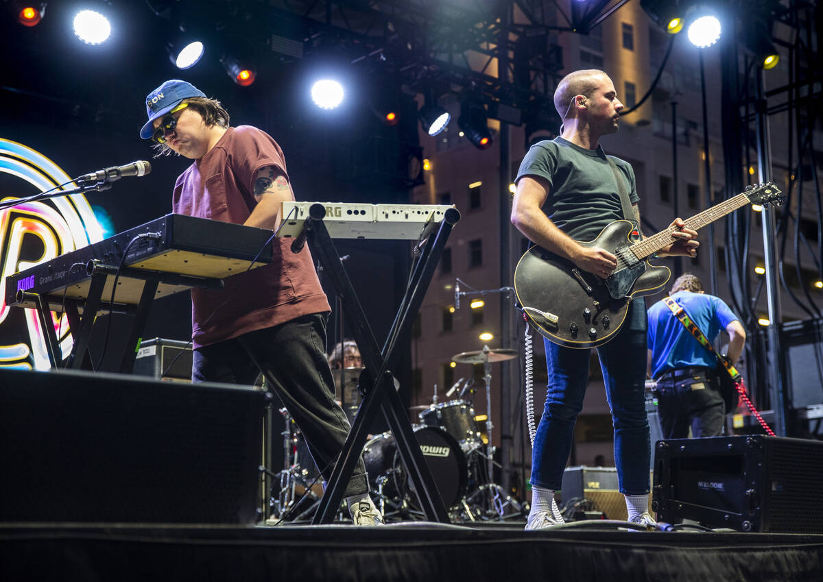 White Reaper performs on the Huntridge Stage during day two of Life is Beautiful on Saturday, S ...