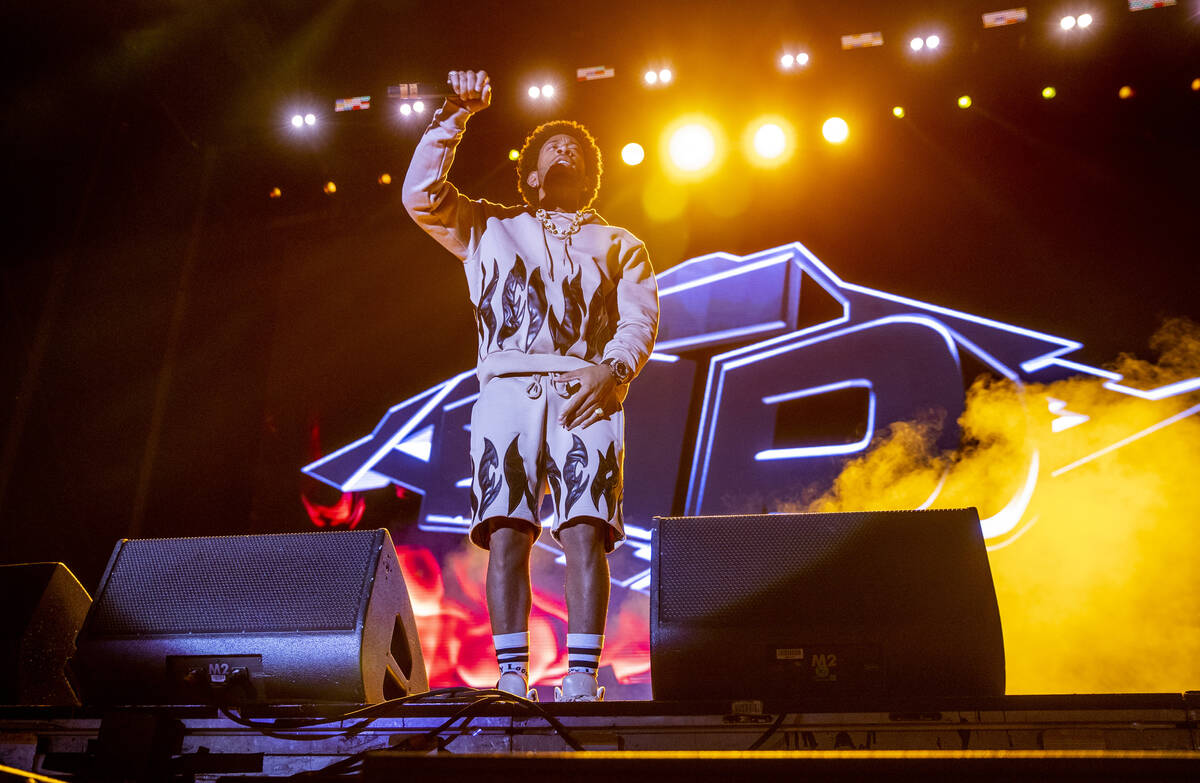 Ludacris performs on the Bacardi Stage during day two of Life is Beautiful on Saturday, Sept. 1 ...