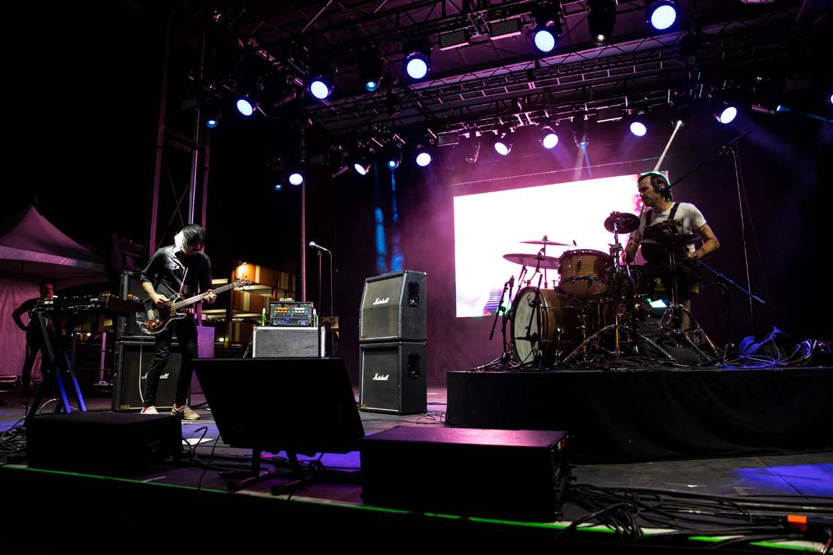 Jesse F. Keeler, left, and Sebastien Grainger, of Death From Above 1979, performº at the H ...