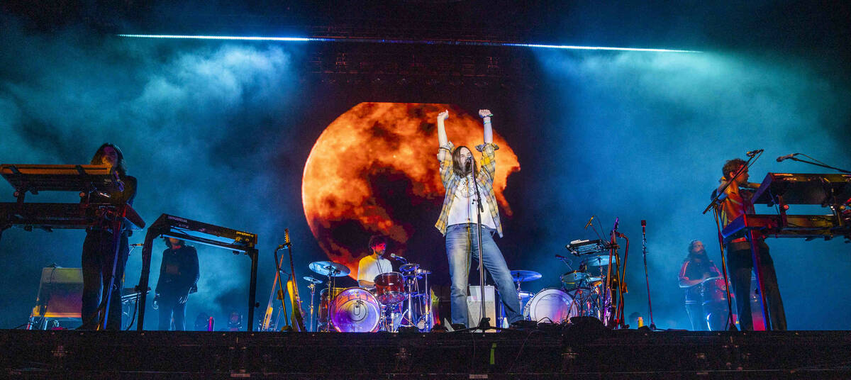 Tame Impala performs on the Downtown Stage during day one of Life is Beautiful on Friday, Sept. ...
