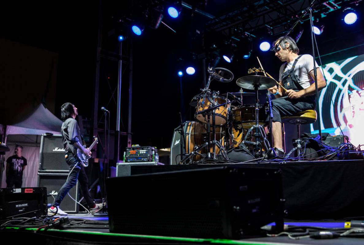 Jesse F. Keeler, left, and Sebastien Grainger, of Death From Above 1979, performº at the H ...