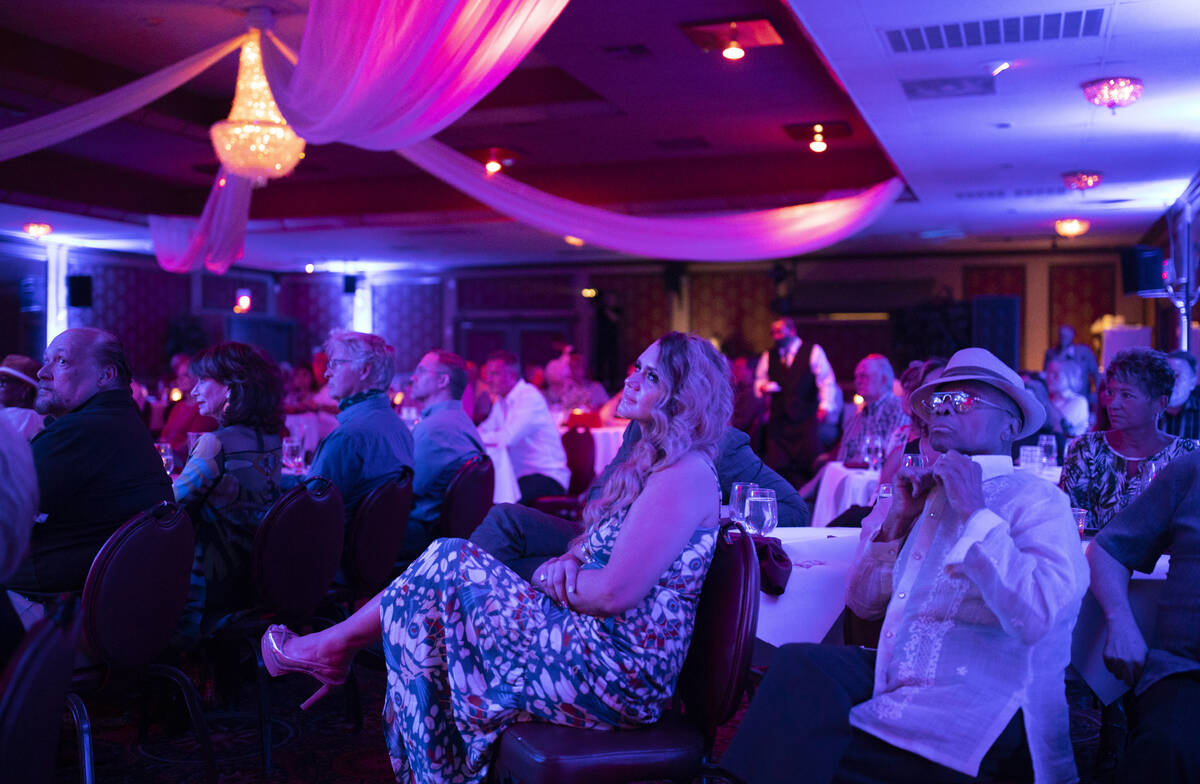 Guests enjoy a show headlined by Michelle Johnson, known as “Las Vegas' First Lady of Ja ...