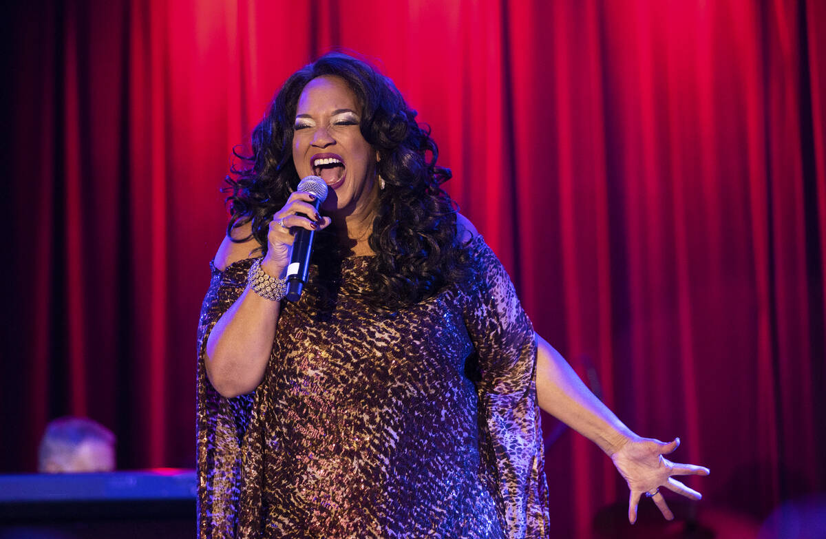 Michelle Johnson, known as “Las Vegas' First Lady of Jazz,” performs at the Itali ...