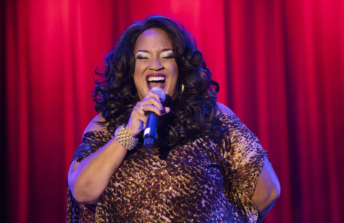 Michelle Johnson, known as “Las Vegas' First Lady of Jazz,” performs at the Itali ...