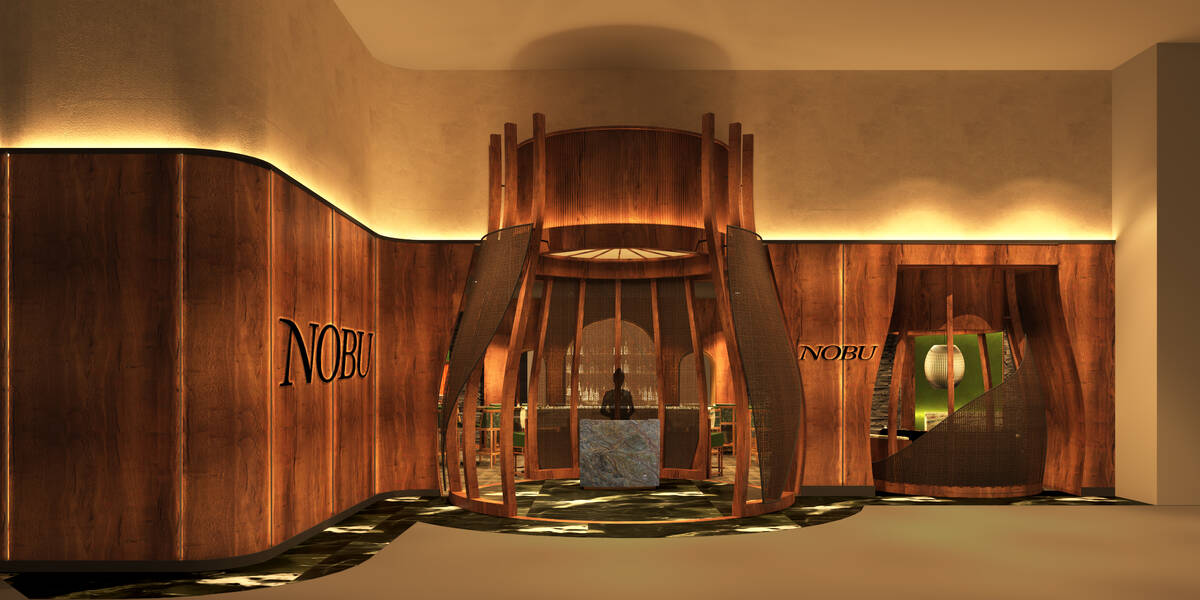 A rendering shows the entry to the planned Nobu at Harrah's New Orleans. (Courtesy/Caesars Ente ...