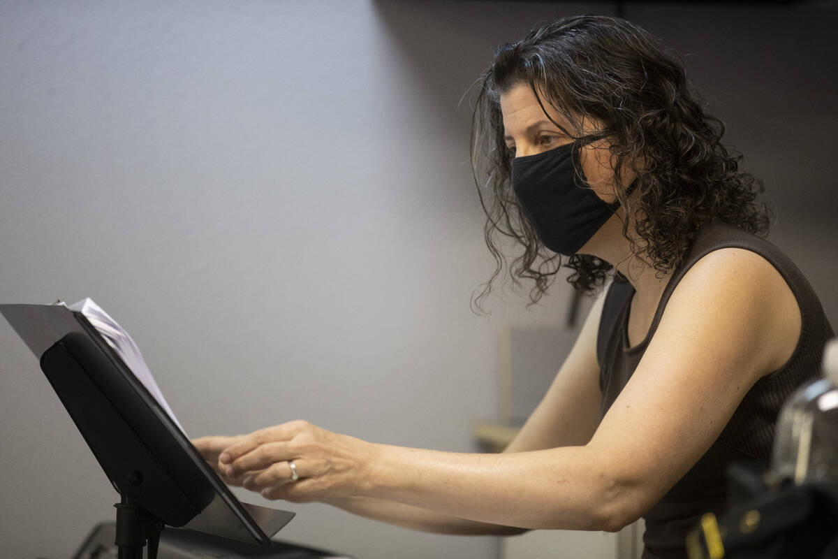 Pianist Deborah Gordillo during an opera rehearsal of "The Ghosts of Gatsby" at the S ...