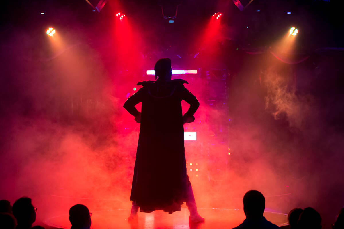 Captain Kunton is shown during an undated performance of "Opium" at the Cosmopolitan of Las Veg ...