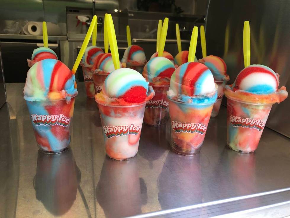 Happy Ice invites customers to choose up to three flavors in a single cup. (Happy Ice)