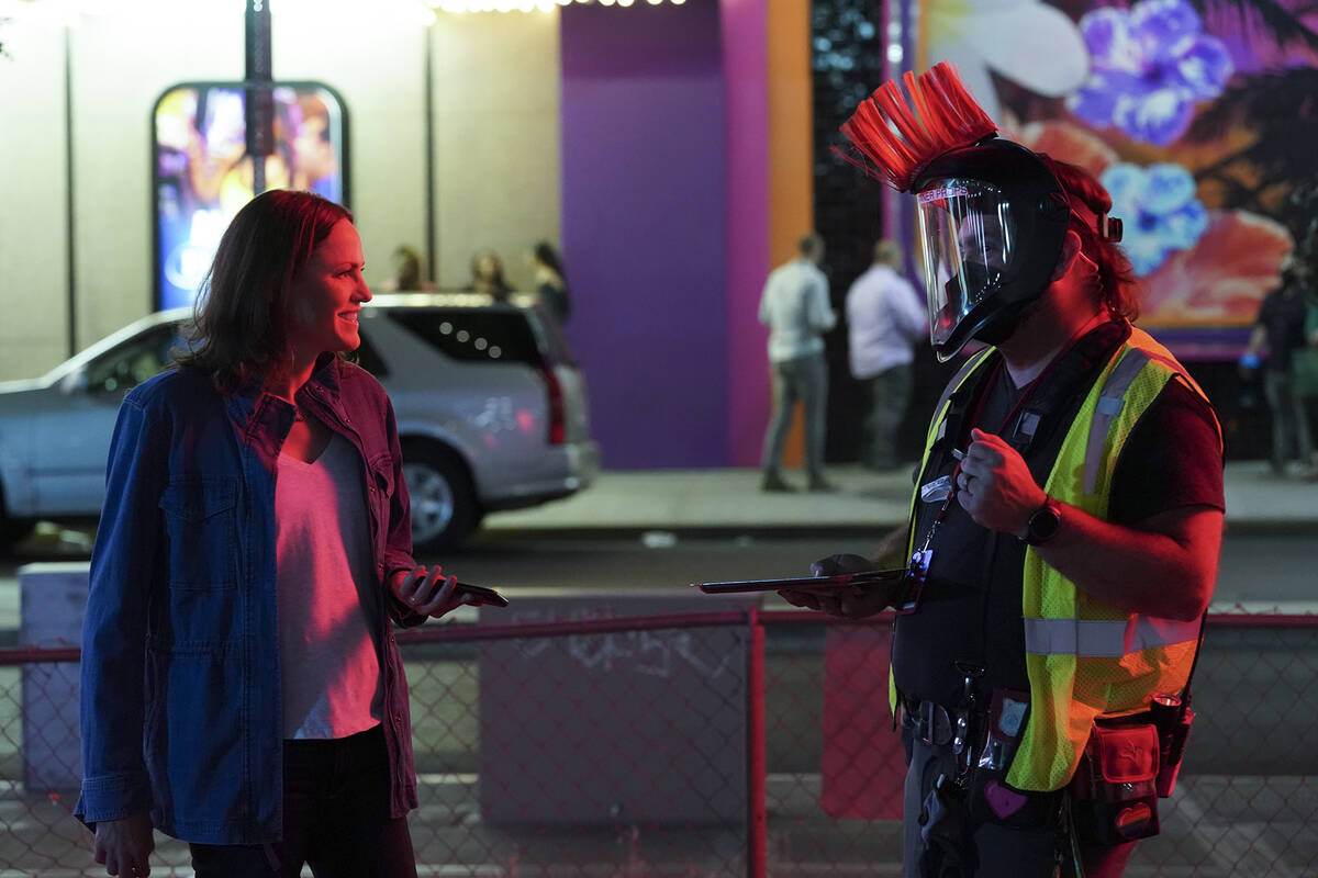 Behind the Scenes with Jorja Fox as Sara Sidle. (Michael Yarish/CBS)