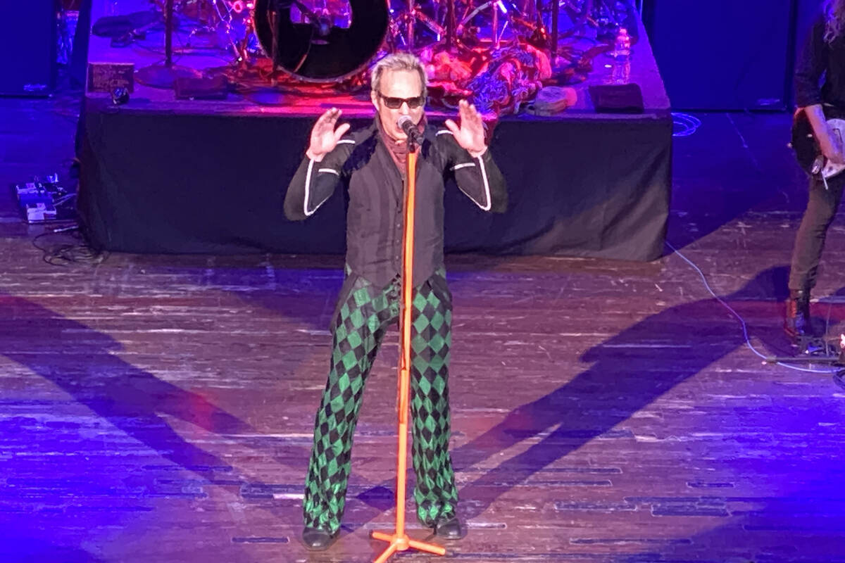 David Lee Roth performs at House of Blues at Mandalay Bay on Friday, Jan. 10, 2020. (John Katsi ...