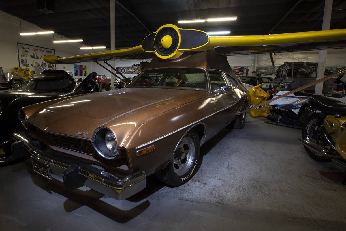 A Flying AMC Matador Coupe inspired by a James Bond film is showcased at the Hollywood Cars Mus ...