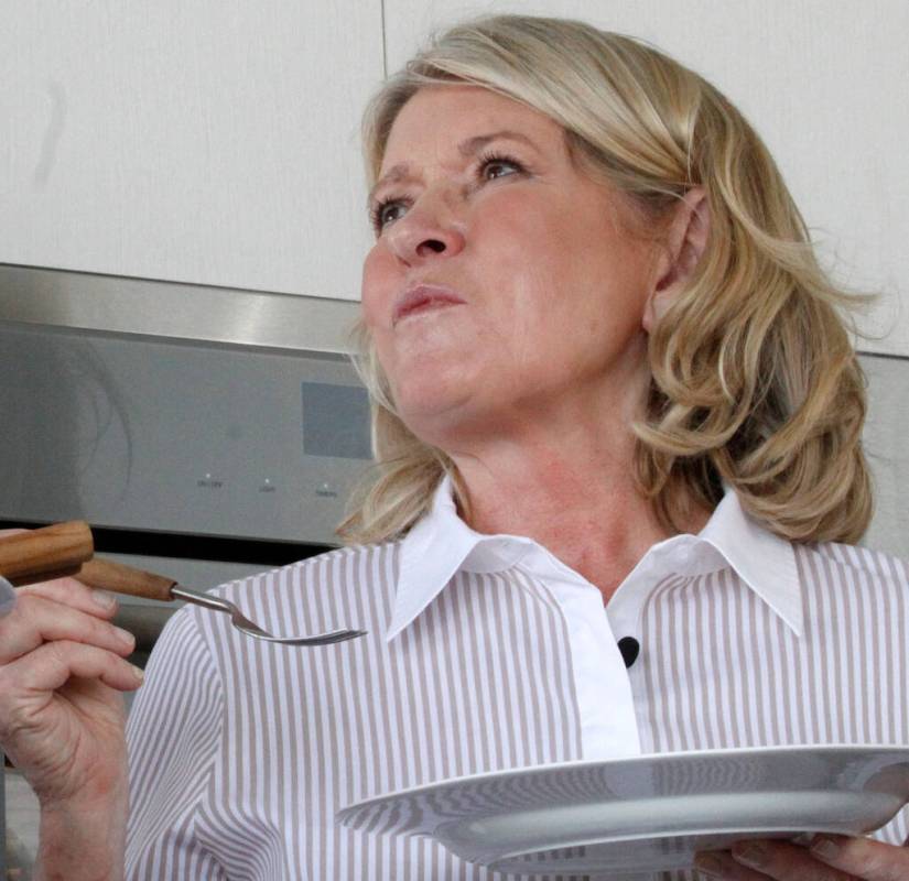 Martha Stewart talks with people during a Q&A session during the Martha Stewart Wine & Food Exp ...