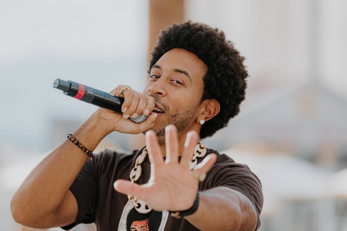 Ludacris is shown in his return to Drai's Live on Friday, Oct. 8, 2021. (Radis Denphutaraphrechar)