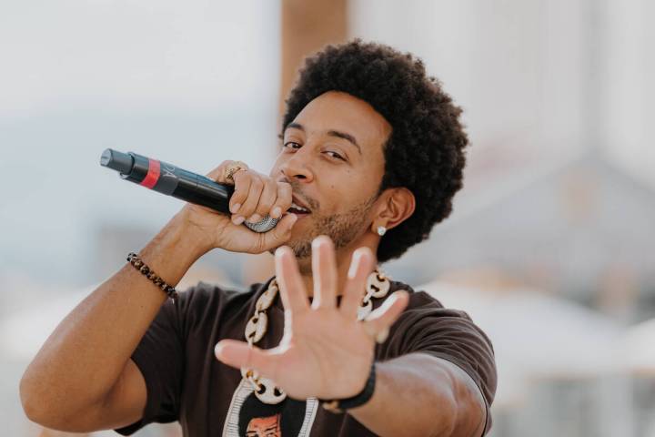 Ludacris is shown in his return to Drai's Live on Friday, Oct. 8, 2021. (Radis Denphutaraphrechar)
